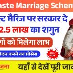 Inter Caste Marriage Scheme 2025
