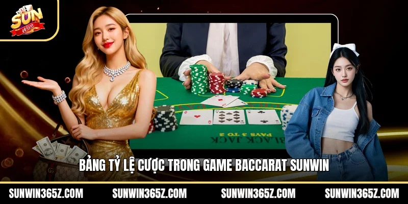 Bảng tỷ lệ cược trong game baccarat Sunwin